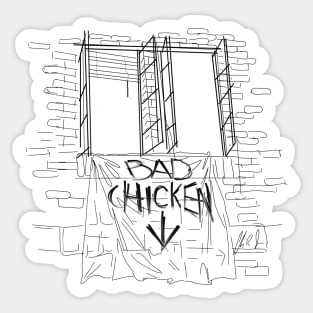 Bad Chicken! Sticker